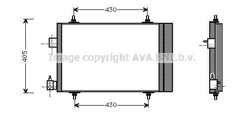 AVA QUALITY COOLING Конденсатор, кондиционер PE5193